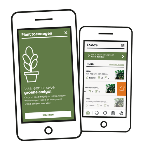 Vergeet nooit meer je planten water te geven met de gratis Plantsome App.