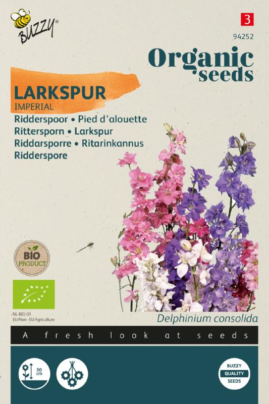 Ridderspoor Imperial zaadmengsel BIO