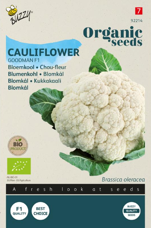 Bloemkool Goodman F1 zaden BIO