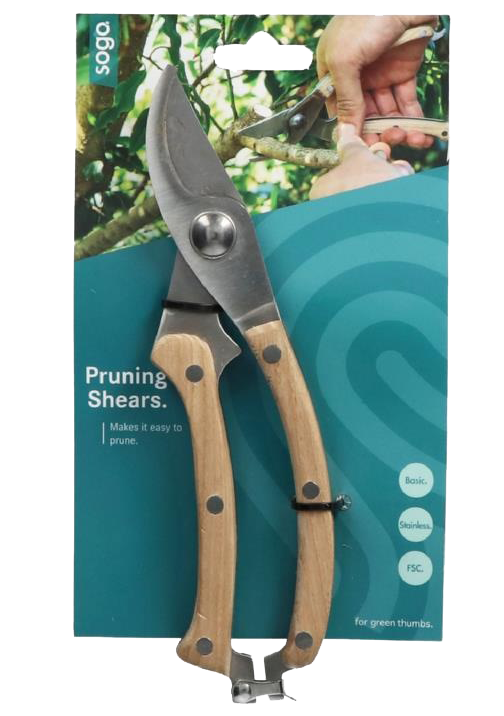 Snoeischaar met houten handvat