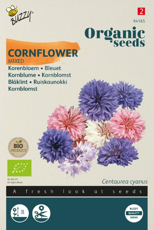 Korenbloem gemengd zaden BIO