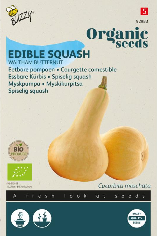 Eetbare Pompoen Waltham Butternut zaden BIO