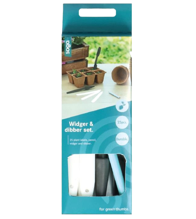 Verspeenset incl. 25 etiketten en potlood